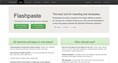 Desktop Screenshot of flashpaste.com