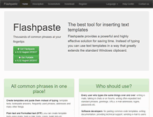 Tablet Screenshot of flashpaste.com